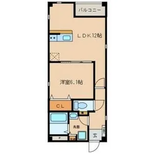 LUCEII(ルーチェツー)【3階】の間取り