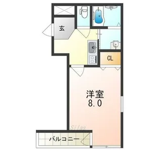 1Kの間取り画像