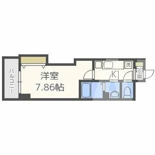 Luxe都島Ⅱ【5階】の間取り