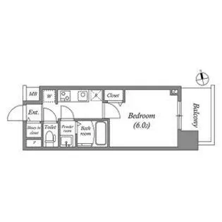 アドバンス名古屋ブランシュ【4階】の間取り