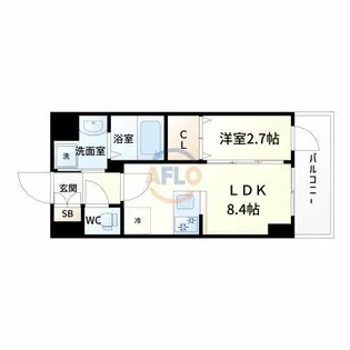 MODERN PALAZZO江坂AXIA【4階】の間取り