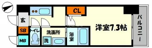 La Douceur西天満【6階】の間取り