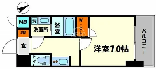 La Douceur西天満【13階】の間取り
