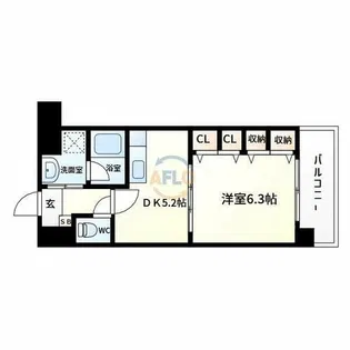コンフォール平野【4階】の間取り