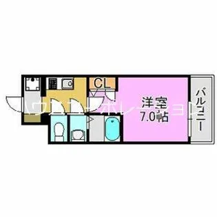 レーヴメゾン尼崎昭和通【9階】の間取り
