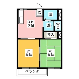 ルミエール池田【2階】の間取り