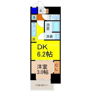 プレサンス広小路通今池【14階】の間取り
