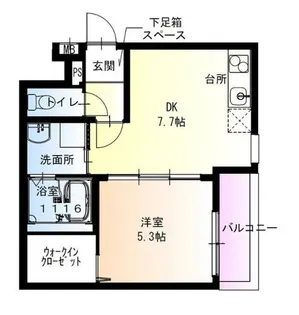 兵庫県尼崎市南竹谷町1丁目【アパート】の間取り