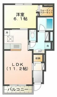 クレモンティーヌC【1階】の間取り