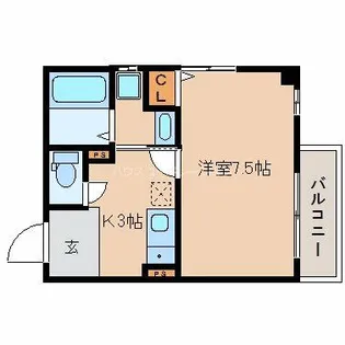 クリアエスト尼崎【3階】の間取り