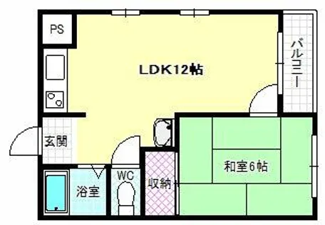 パル恵我之荘【4階】の間取り