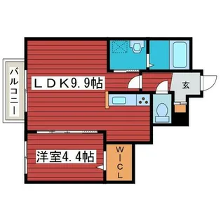 IL FIORE NS【203号室】の間取り