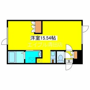 ル・フォート清田Ⅱ【201号室】の間取り