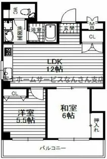 タイホウハイツ敷津3番館【9階】の間取り