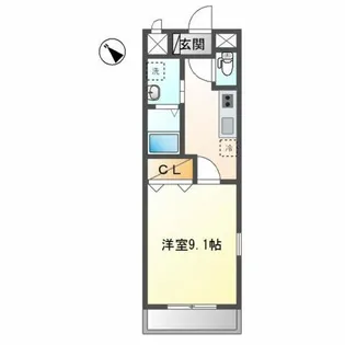 ルーセント・ルチル【1階】の間取り