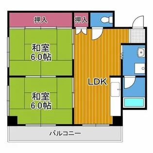 金剛東マンション【2階】の間取り