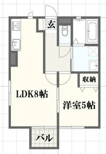 レトアKei【1階】の間取り