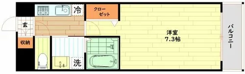 大阪府大阪市西区川口1丁目【マンション】の間取り