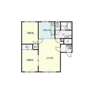 エヴァ白石【103号室】の間取り