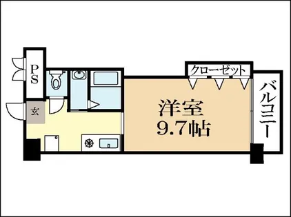 クィーンズコート久津川【216号室】の間取り