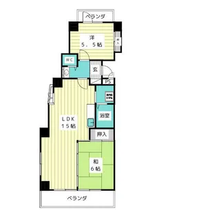 サンリバー高針【7階】の間取り