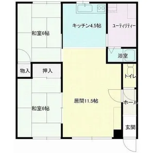ツチモトハイム【202号室】の間取り