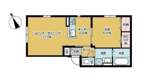大阪府大阪市旭区赤川4丁目【アパート】の間取り