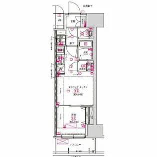 CREST TAPP名古屋山王【6階】の間取り