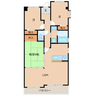 フィオーレ・オルティア【2階】の間取り