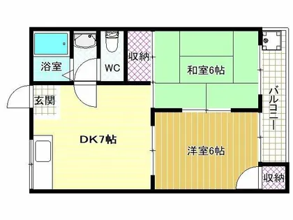 藤ハイツ【2階】の間取り