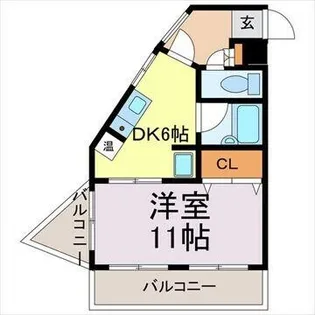 ナビオ杁中【4階】の間取り