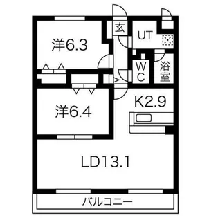 ソレイユⅡ【1階】の間取り