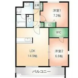 ソレイユⅡ【3階】の間取り
