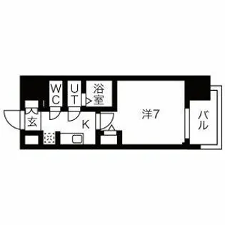 ファステートNAGOYA今池バレンシア【4階】の間取り