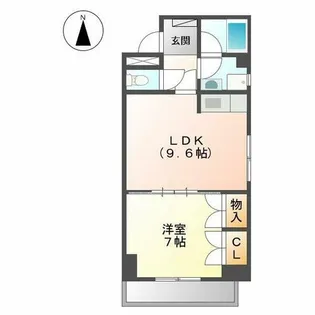 レジデンス志賀【4C号室】の間取り