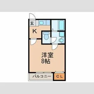 クレフラスト南薫西町【102号室】の間取り