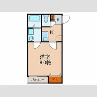 クレフラスト南薫西町【1階】の間取り