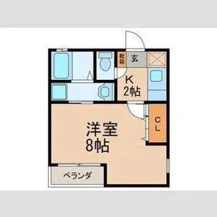 リブレア中央公園通りB【201号室】の間取り