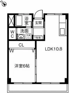 南荘マンション【202号室】の間取り