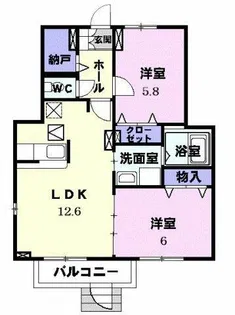 グラン フルール【1階】の間取り