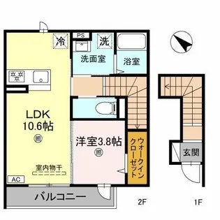 Esprit V(エスプリサンク)【203号室】の間取り