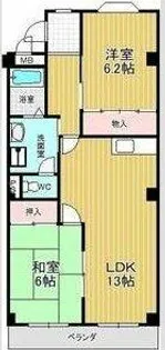 サンシャイン徳重【3階】の間取り