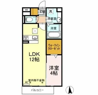 oikosⅡ【101号室】の間取り