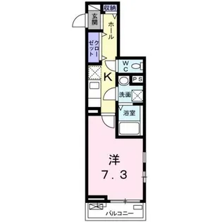 サンプラザ金剛【2階】の間取り