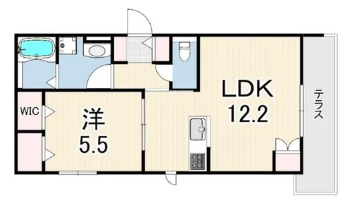 ガーデンビュー西宮北口【1階】の間取り