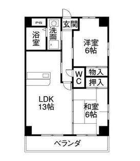 センチュリーパーク広住町【8階】の間取り