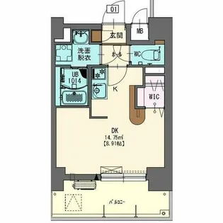 エステシア名駅【5階】の間取り