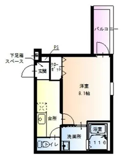 フジパレス東淡路【2階】の間取り