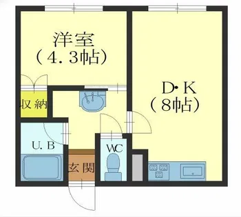 元町パークサイド【205号室】の間取り