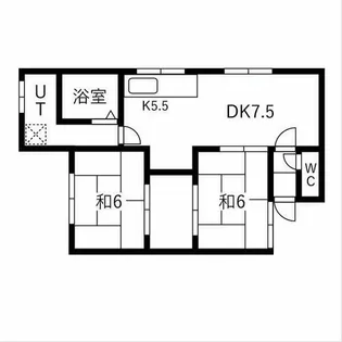 コーポ第2芦山ハイツ【1階】の間取り